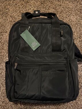 Black Nylon Backpack